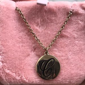 Monogrammed letter "C" necklace